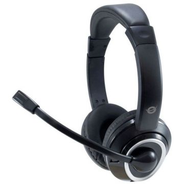 Casti Conceptronic Over-Ear, Stereo, cu jack 3.5 mm, 2 m, negru