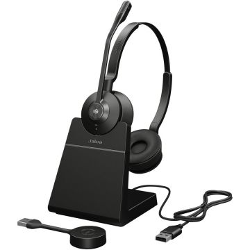 Casti Engage 55 SE MS Stereo Link400 a Stand Negru