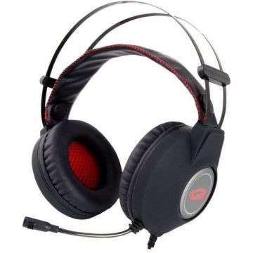 Casti Gaming cu Fir Nightcrawler EGH440 Stereo cu Microfon Cablu 2M Negru