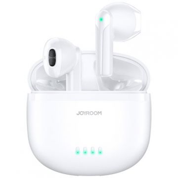 Casti JR-TL11 ENC True Cu Microfon Dublu Bluetooth 5.3 Wireless Alb