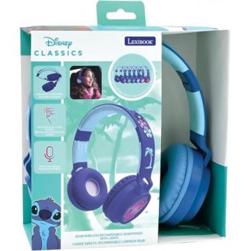 Casti pentru copii Lexibook HPBT015D, Bluetooth, Stitch (Albastru)