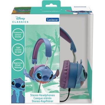 Casti pliabile cu fir STITCH, Lexibook, Jack audio 3.5mm (Albastru) Casti pliabile cu fir STITCH, Lexibook, Jack audio 3.5mm (Albastru)
