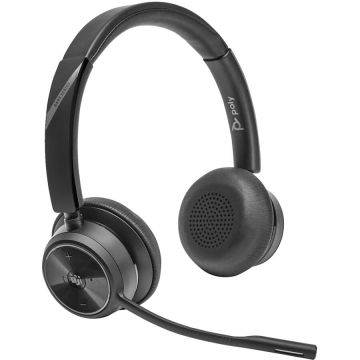 Casti Poly Savi 7420 Office Stereo Certificat Microsoft Teams Negru