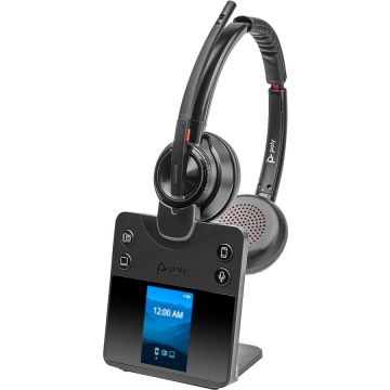 Casti Poly Savi 8420 Office Stereo Certificat Microsoft Teams Negru