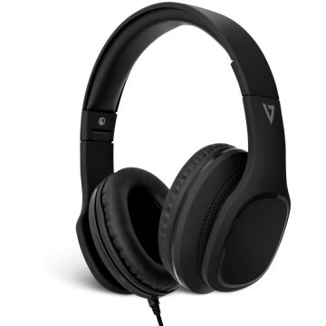 Casti PREM 3.5MM OVER EAR W/MIC CTRL FOLDABLE BLK IN Negru