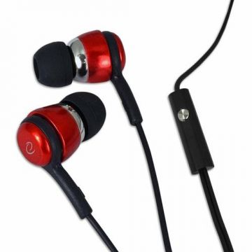 Casti stereo cu microfon Esperanza EH192R, Negru/Rosu