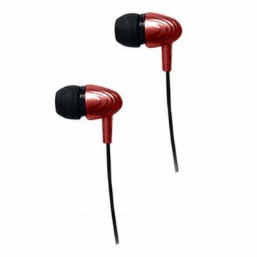 Casti stereo cu microfon Esperanza EH193KR, Negru/Rosu