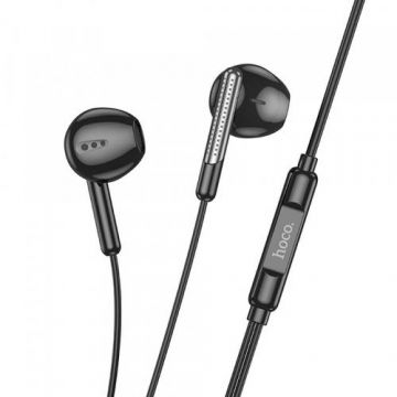 Casti Stereo HOCO M123, USB-C, Microfon (Negru)
