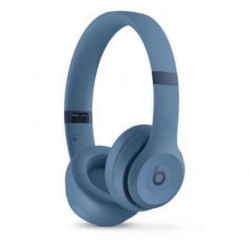 Casti Stereo Wireless On-Ear Beats Solo 4, Bluetooth, Autonomie 50 ore, ANC, Microfon (Albastru)
