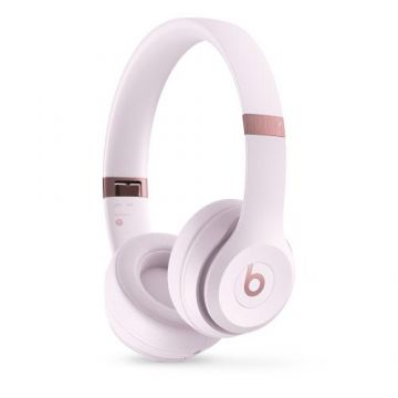 Casti Stereo Wireless On-Ear Beats Solo 4, Bluetooth, Autonomie 50 ore, ANC, Microfon (Roz)
