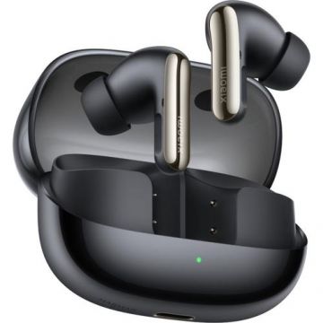 Casti True Wireless In-Ear Xiaomi Buds 5 Pro Wi-Fi, Bluetooth, ANC si ENC, Control touch, Inregistrare audio, Traducere cu AI (Negru)