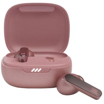 JBL Casti audio in-ear JBL Live Pro 2, True Wireless, Noise Cancelling, 6 Microfoane, Touch Control, IPX5, Roz