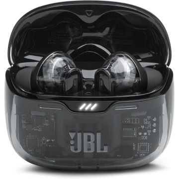 JBL Casti JBL cam_213251, Tune Beam Ghost Edition,  in-ear, 4 microfoane, autonomie 48 ore, Negru