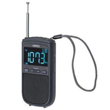 Radio portabil Camry CR 1905, Ecran LCD, FM/AM, USB-C, 900mAh (Negru)
