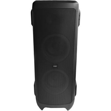 Samus Boxa portabila Samus Prime Sound 370, Putere RMS 280 W / de iesire 370 W / PMPO 2800 W, Afisaj electronic LED, Compatibil MP3, MP4, DVD, TV, PC, Smartphone, Fm radio, Bluetooth 5.0, Egalizator/Extra Bass, Negru
