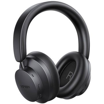 Ugreen Casti Ugreen, HP203 HiTune Max5c Hybrid 40mm drivers, 45 ore baterie, incarcate USB Type-C, Over Ear, bluetooth 5.4, 3D Spatial Audio, ANC noise cancelling , Negru,