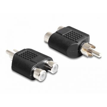 Adaptor 2 x RCA la 1 x RCA M-T, Delock 84499