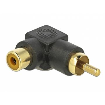 Adaptor RCA T-M unghi 90 grade, Delock 66168