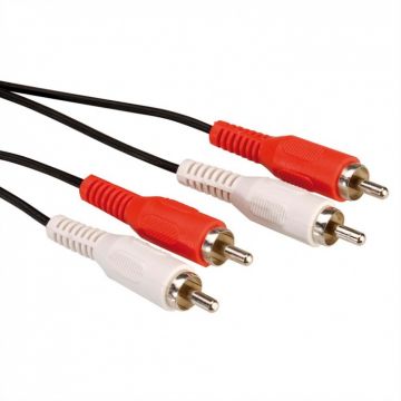 Cablu 2 x RCA T-T 5m, Value 11.99.4336