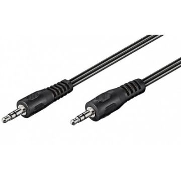 Cablu audio jack stereo 3.5mm T-T 15m Negru, KJACKMM15