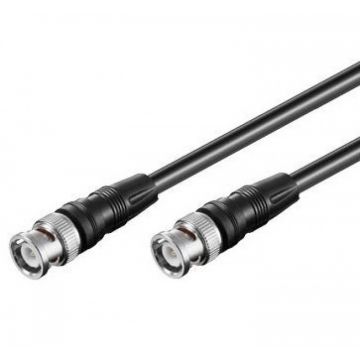 Cablu audio video BNC 75 Ohm T-T 10m Negru, 50075