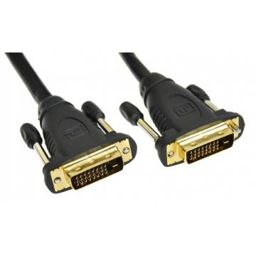 Cablu DVI-D Dual Link 24+1 pini T-T 2m Negru, KPDVI2-2