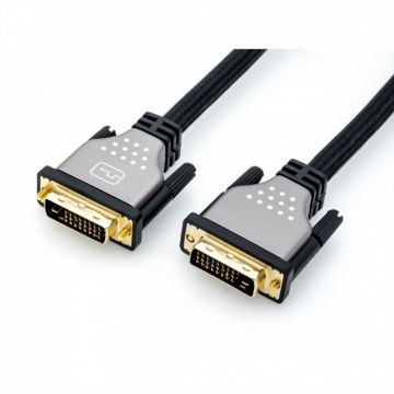 Cablu DVI-D Dual Link 24+1 pini T-T 5m, Roline 11.04.5863