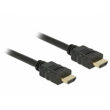 Cablu HDMI-A 4K@60Hz cu HDR T-T 1m, Delock 84713