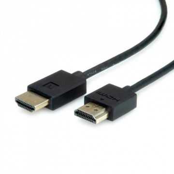 Cablu HDMI Ultra HD (UHD-1) activ T-T Negru 1.5m, Roline 11.04.5911