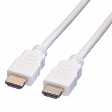 Cablu HDMI v1.4 19T-19T ecranat 2m Alb, Value 11.99.5702