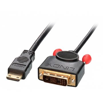Cablu Mini HDMI la DVI-D 2m, Lindy L41177
