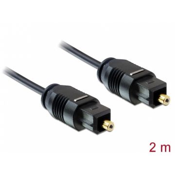 Cablu optic Toslink T-T 2M, Delock 82880
