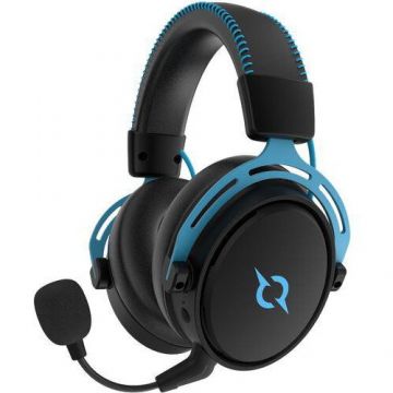 Casti AQIRYS Andromeda Wireless, virtual 7.1 surround, USB, multiplatforma PC PS5 XBOX, blue