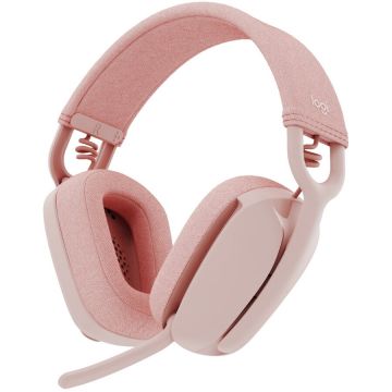 Casti Logitech Zone Vibe 100, USB + Bluetooth - Rose