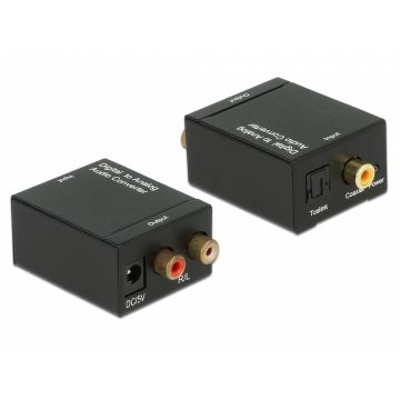 Convertor audio S/PDIF Digital la Analog RCA, Delock 62444