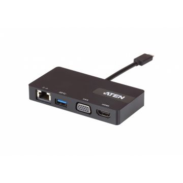 Docking station USB-C la HDMI, VGA, RJ45 Gigabit, USB 3.1, ATEN UH3232