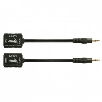 Extender jack audio 3.5mm pana la 100m CAT5/6, Lindy L70450