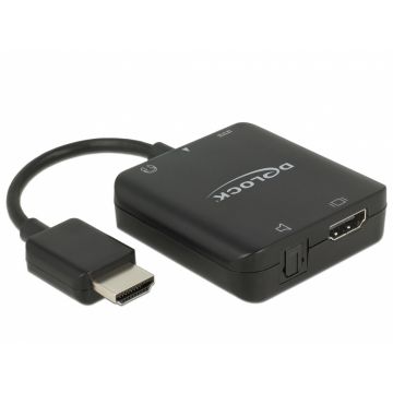 Extractor audio HDMI 4K 60 Hz compact, Delock 63276