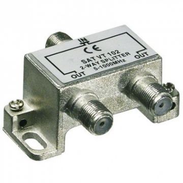 Splitter coaxial (antena tv) 2 porturi 5-1000 MHz