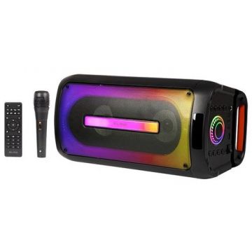 Boxa portabila Blow CityLIGHT, 160 W, Bluetooth, Telecomanda, Microfon, USB-C (Negru)