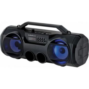 Boxa portabila Rebeltec SoundBOX 440, 18 W, Bluetooth, Afisaj LCD, Radio FM, microSD, USB, AUX (Negru)