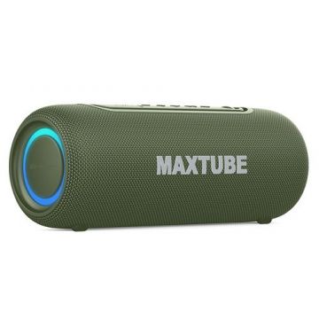 Boxa Portabila Tracer Maxtube TWS, Bluetooth 5.3, LED, 20W, IPX6 (Verde)