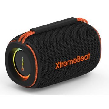 Boxa portabila Tracer XtremeBeat XtraVox M Lite TWS, Bluetooth, 10 W, MicroSD, AUX, USB-A, RGB, IPX6 (Negru)