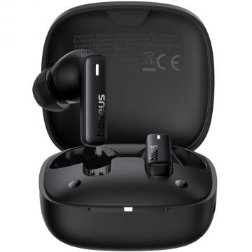 Casca de Telefon Bowie E19, Bluetooth 5.3, 500 mAh, IPX5, Cablu USB-C inclus, Negru