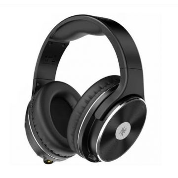 Casca profesionale OneOdio Studio-HiFi cu fir detasabil, Over ear, Utilizare profesionala, DJ, multimedia, Conectare prin Jack 3.5 mm, Jack 6.35 mm, difuzor 50 mm, impedanta 32 Ohm (Negru)