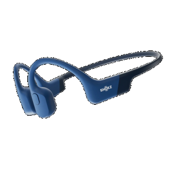 Casti alergare Shokz OpenRun, Bluetooth, Waterproof, Conductie Osoasa, USB-C (Albastru)