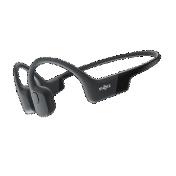 Casti alergare Shokz OpenRun, Bluetooth, Waterproof, Conductie Osoasa, USB-C (Negru)