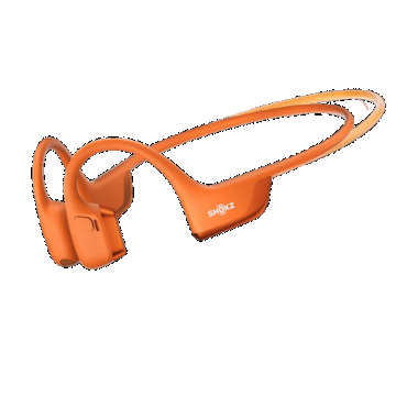 Casti alergare wireless Shokz OpenRun Pro 2 Mini, Bluetooth, Conductie osoasa, Autonomie 12 ore, IP55 (Portocaliu)