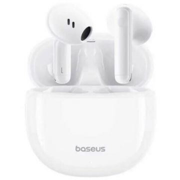 Casti Bowie E13 TWS Wireless Bluetooth 5.3 Microfon Alb