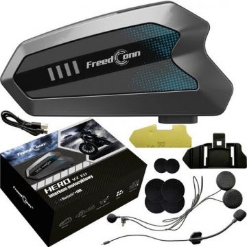 Casti HERO V2 EU Motorcycle Intercom Negru